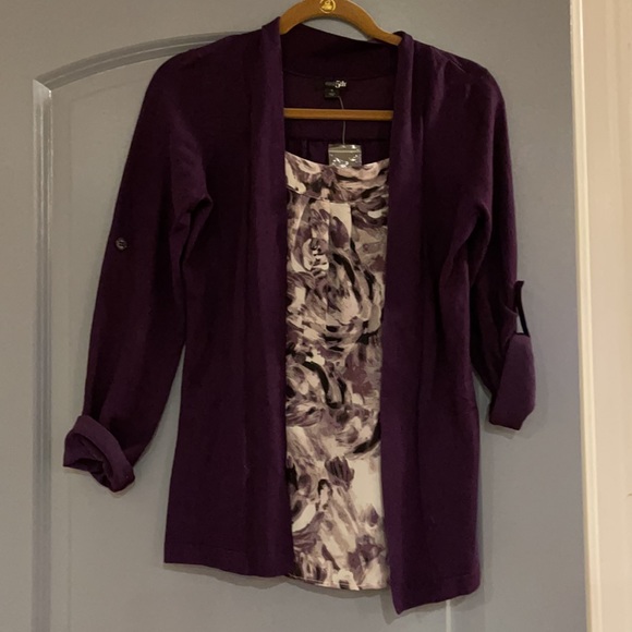 East 5th blouse cardigan 1 piece shirt blouse small NWT - Picture 2 of 7